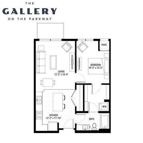 The Cru the gallery Floor Plan at The Gallery Apartments, Burnsville